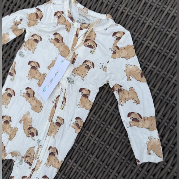 Angel Dear Pug Print Kids Footie - Size 6-9 months - Picture 10 of 16